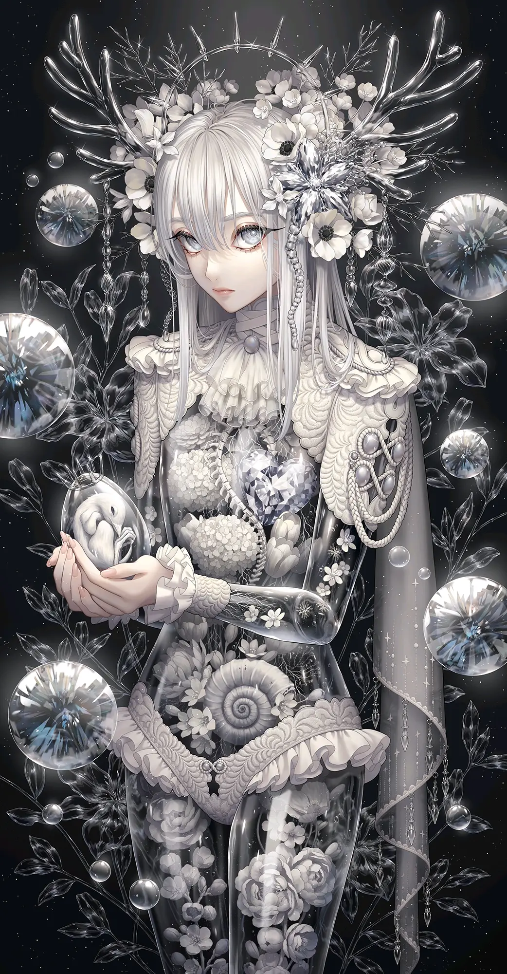 透明的面纱 – 玻璃中的世界插画特辑-远灯归影