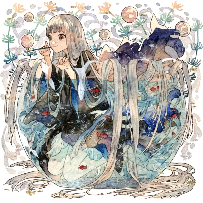 透明的面纱 – 玻璃中的世界插画特辑-远灯归影