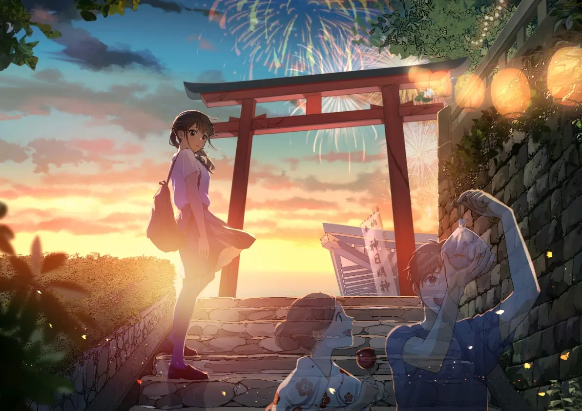 热闹非凡 – 夏日祭典插画特辑-远灯归影 热闹非凡 – 夏日祭典插画特辑-远灯归影