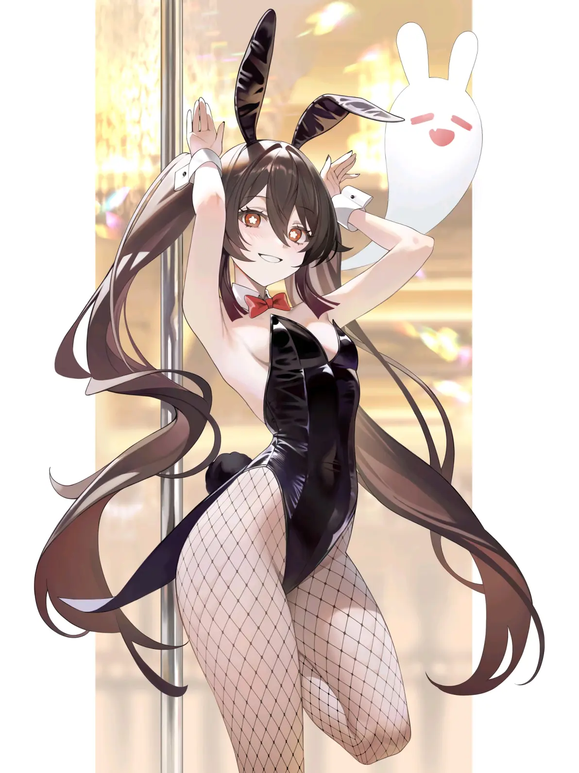 把双手举到头上♡ – 兔耳手势插画特辑-远灯归影